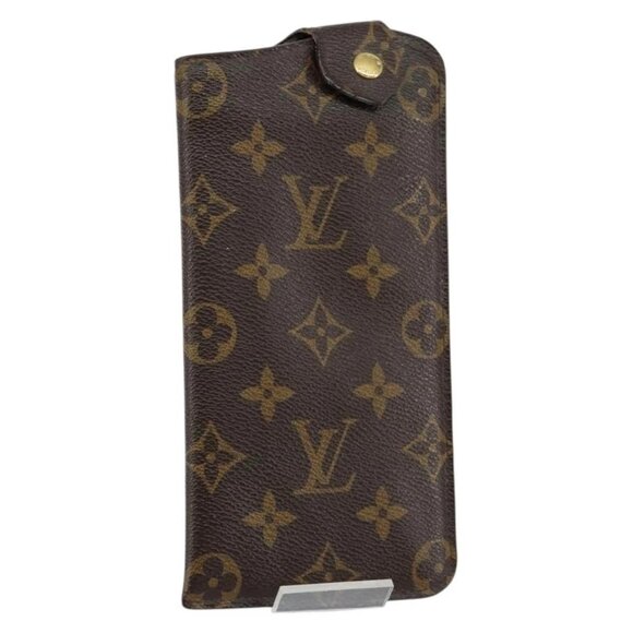 LOUIS VUITTON Monogram Etui Lunette MM Glasses Case M66544 LV Auth 147798